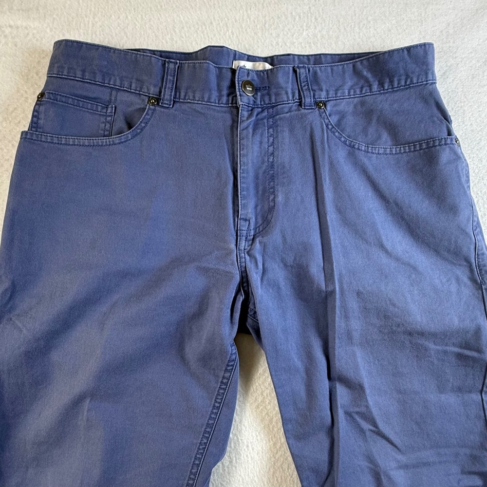 Peter Millar 5-Pocket Pant Mens 34x31 Pima Cotton Twill Blue Stretch Performance